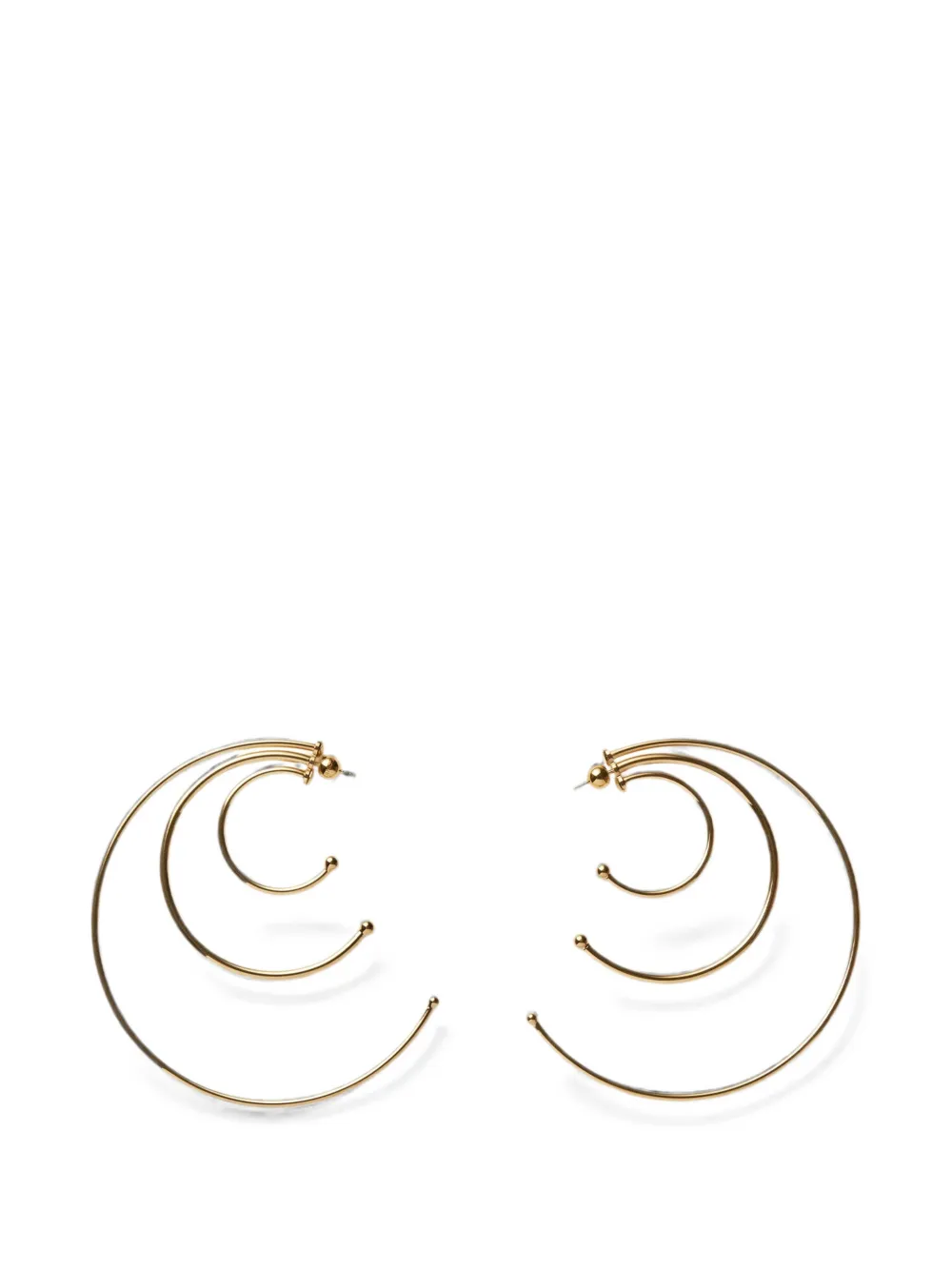 Panconesi Solar hoop earrings - Gold