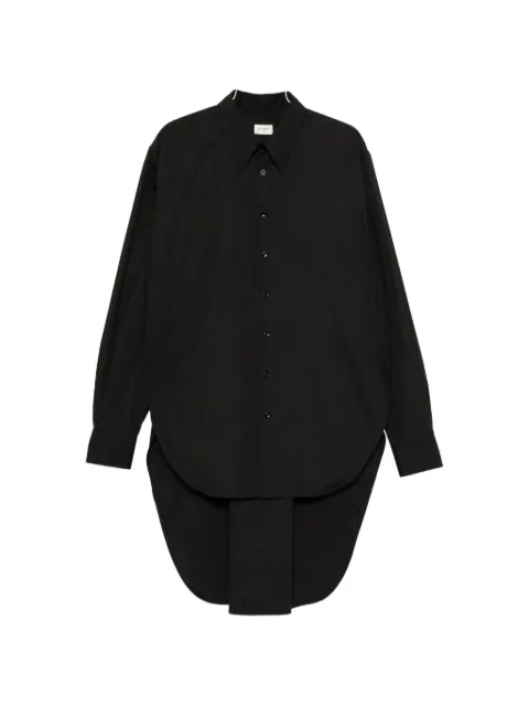 Saint Laurent camisa con dobladillo asimétrico y botones