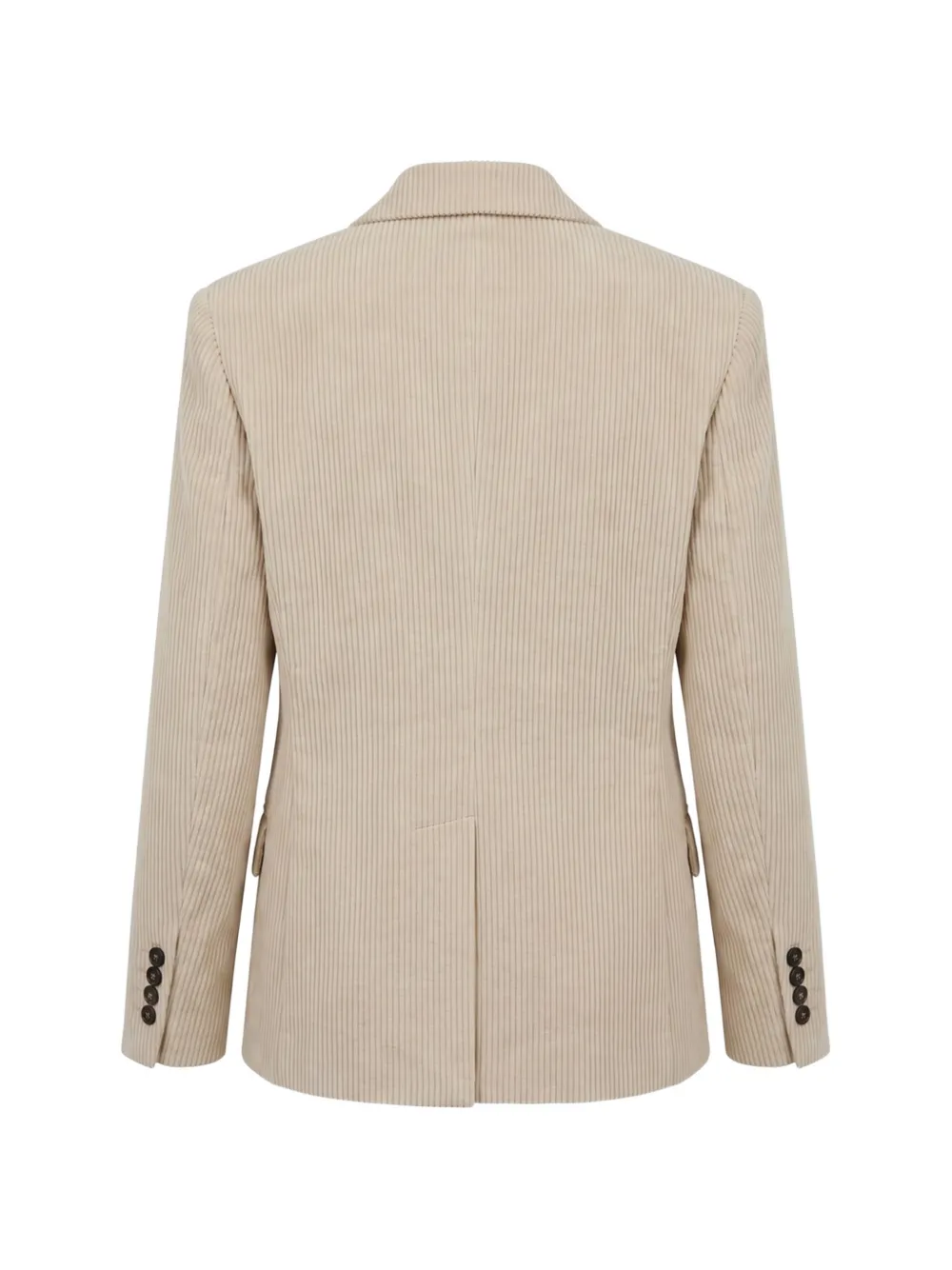 Brunello Cucinelli Ribfluwelen blazer Beige