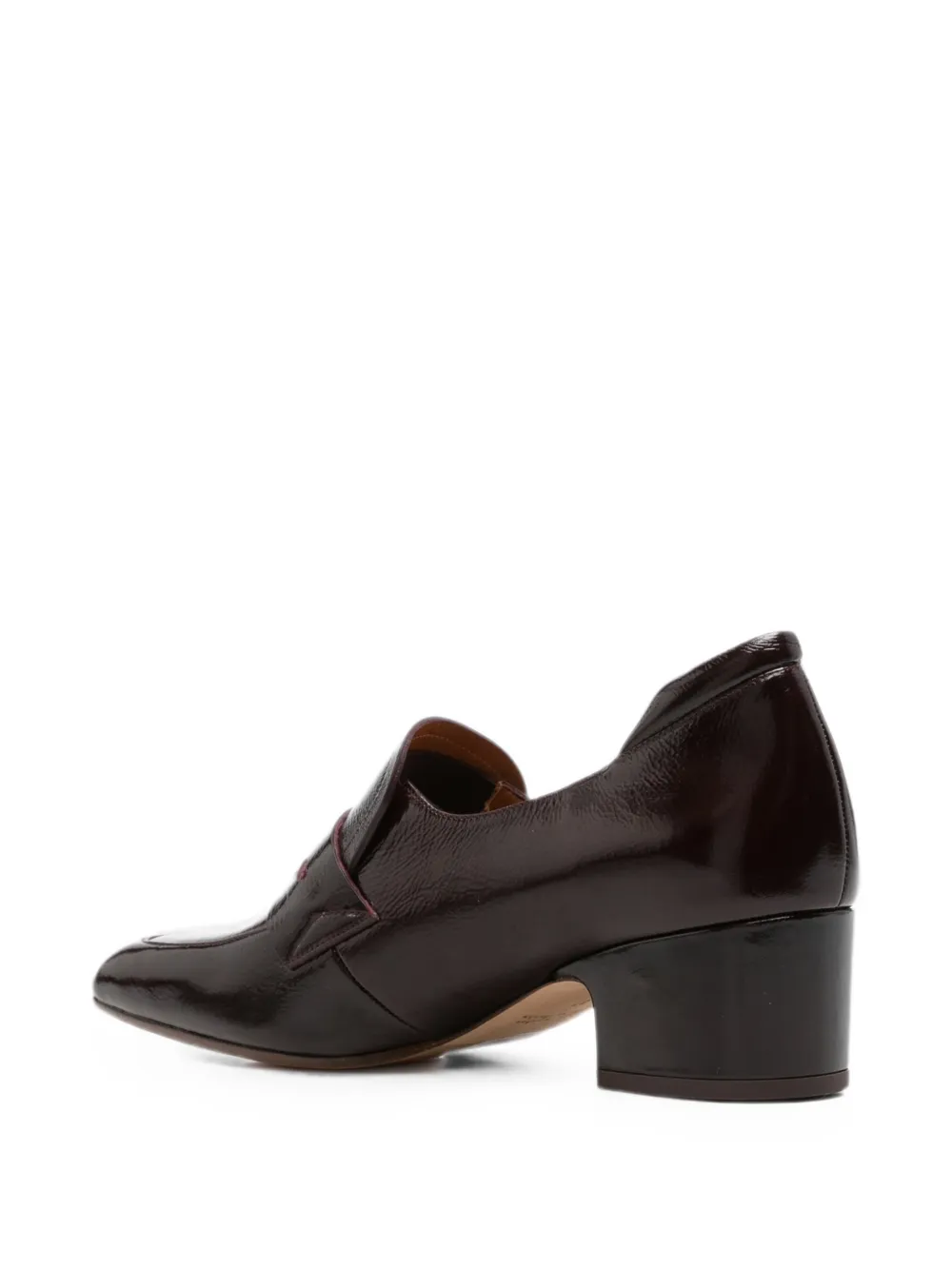 Chie Mihara Curintia patent-finish block-heel heeled pumps Rood
