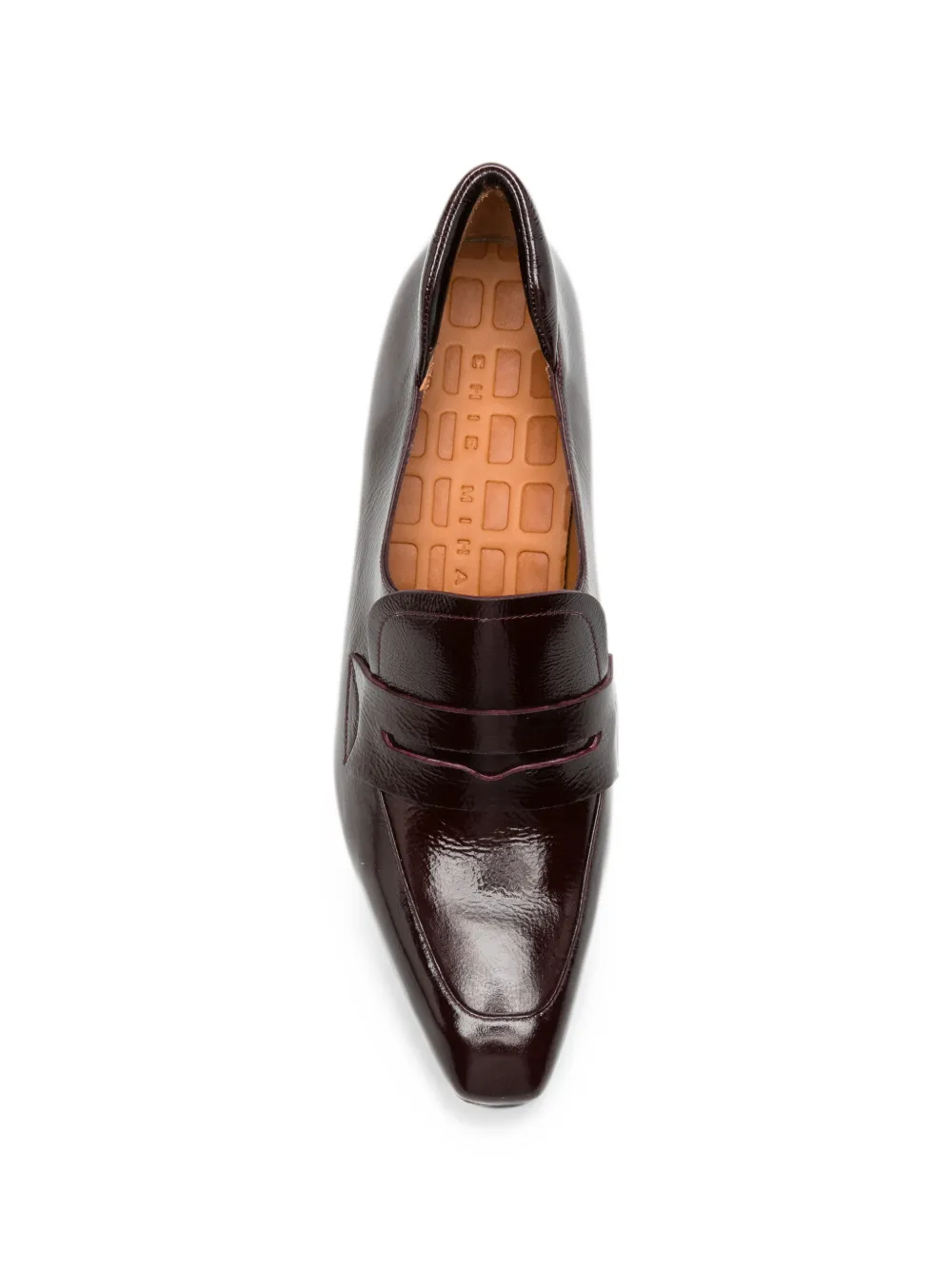 Chie Mihara Curintia patent-finish block-heel heeled pumps Rood