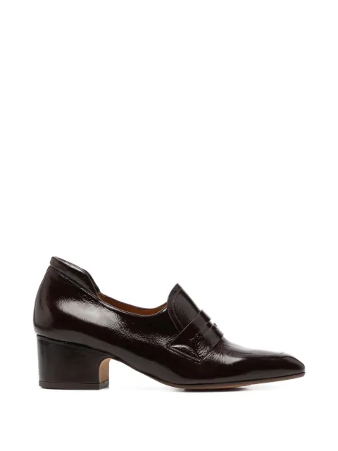 Chie Mihara Curintia patent-finish block-heel heeled pumps 