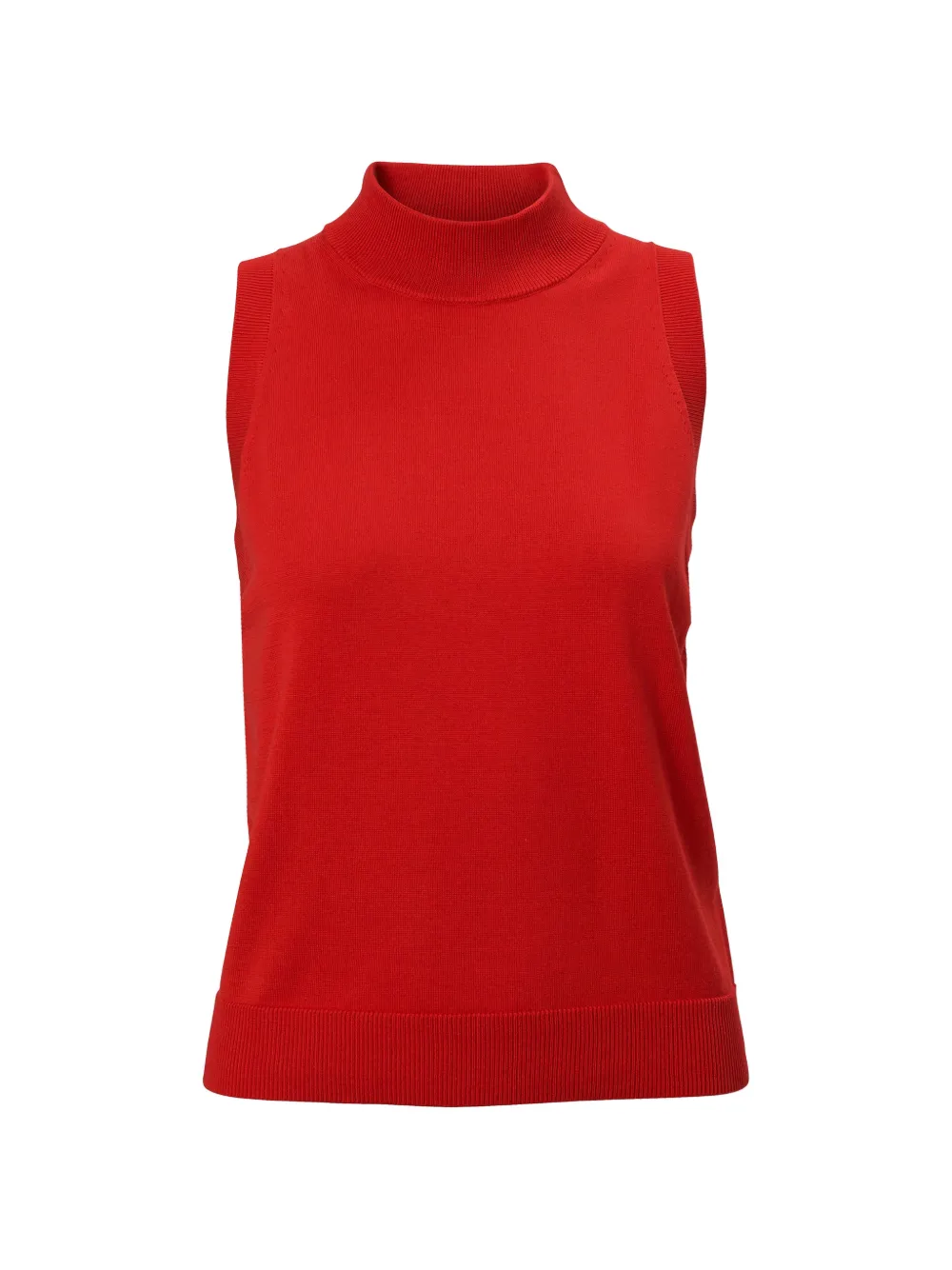 Carolina Herrera sleeveless mock-neck top - Rot
