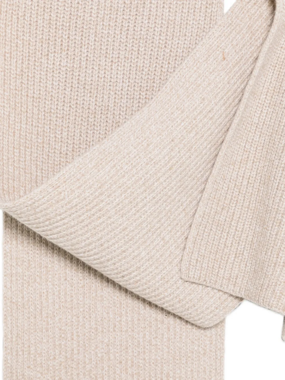 A.P.C. Sasha ribgebreide sjaal Beige