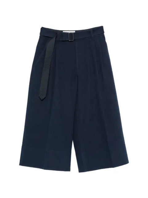 G-Star RAW belted pleated culottes