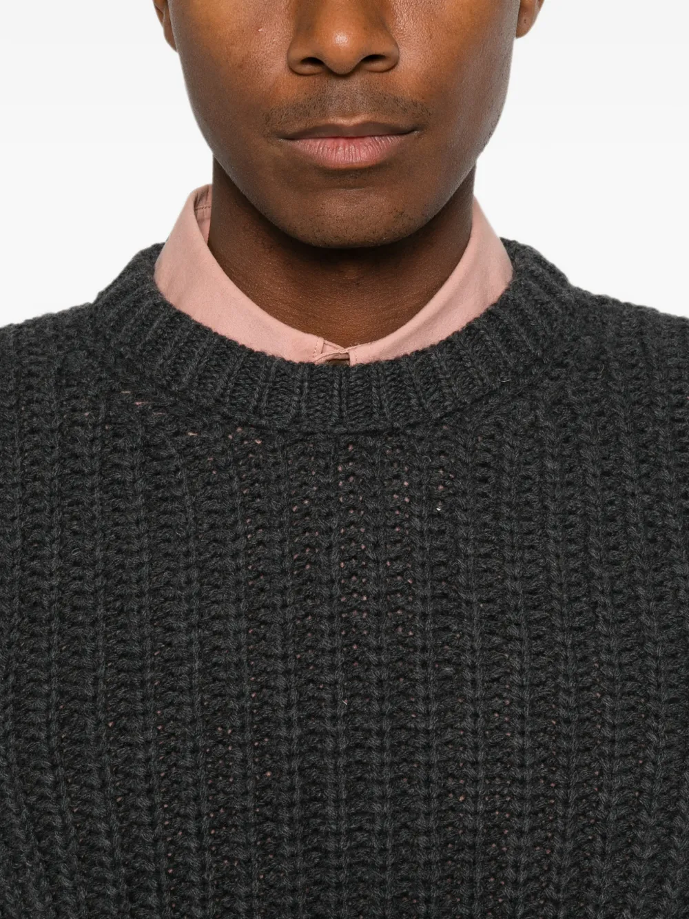 A.P.C. Ribgebreide trui Grijs