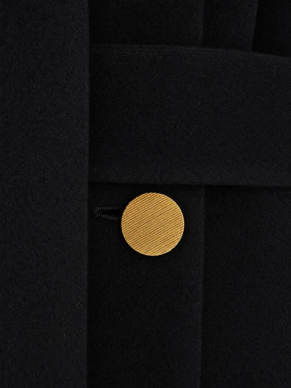 Alberta Ferretti Jas met ceintuur en knoopdetail Zwart