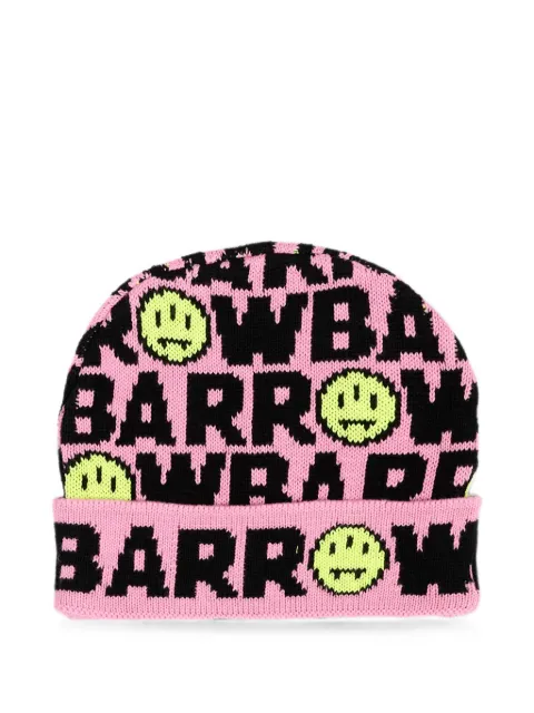 Barrow kids logo-intarsia beanie hat