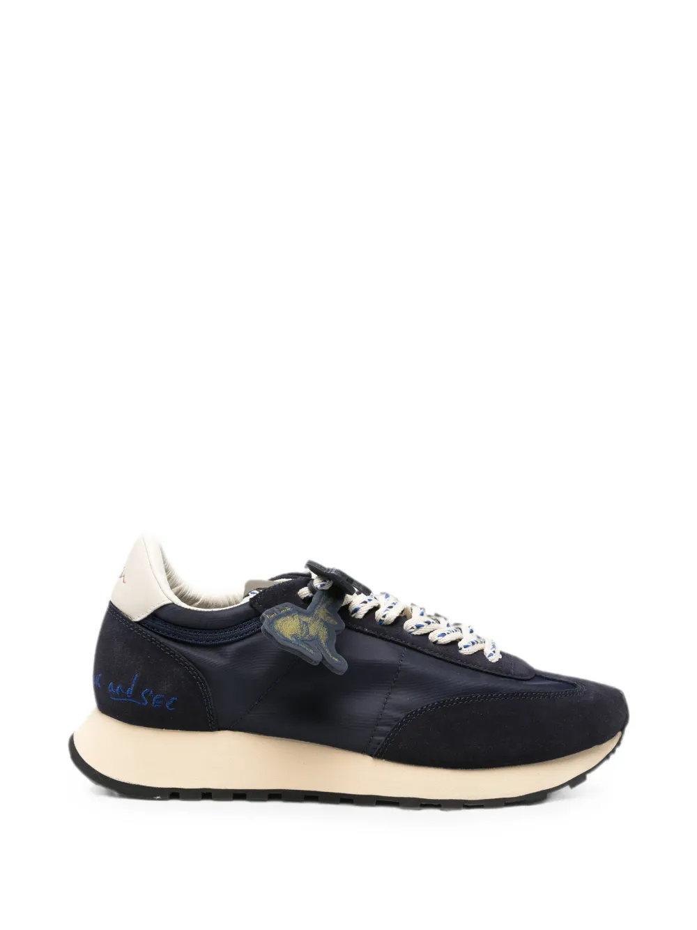 Paul Smith Criss leather-trim sneakers - Blau