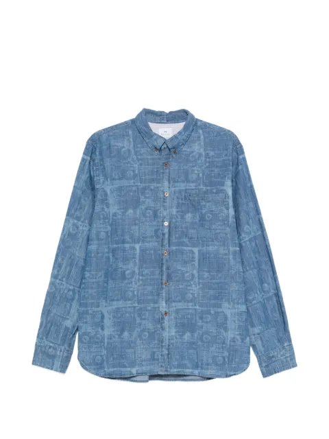 PS Paul Smith cassette-print button-down shirt