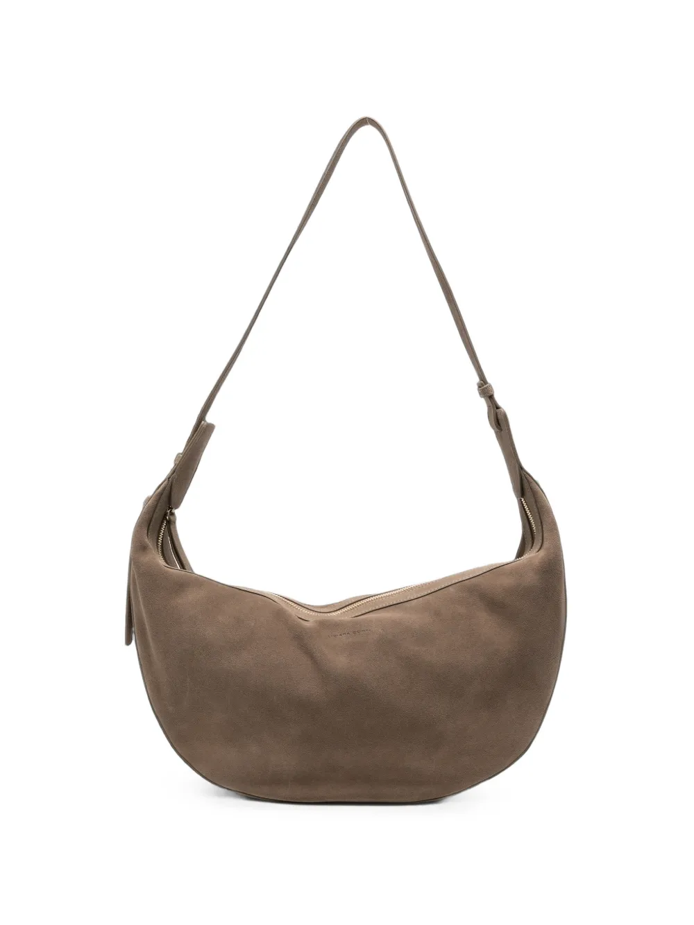 Liviana Conti curved leather shoulder bag - Toni neutri