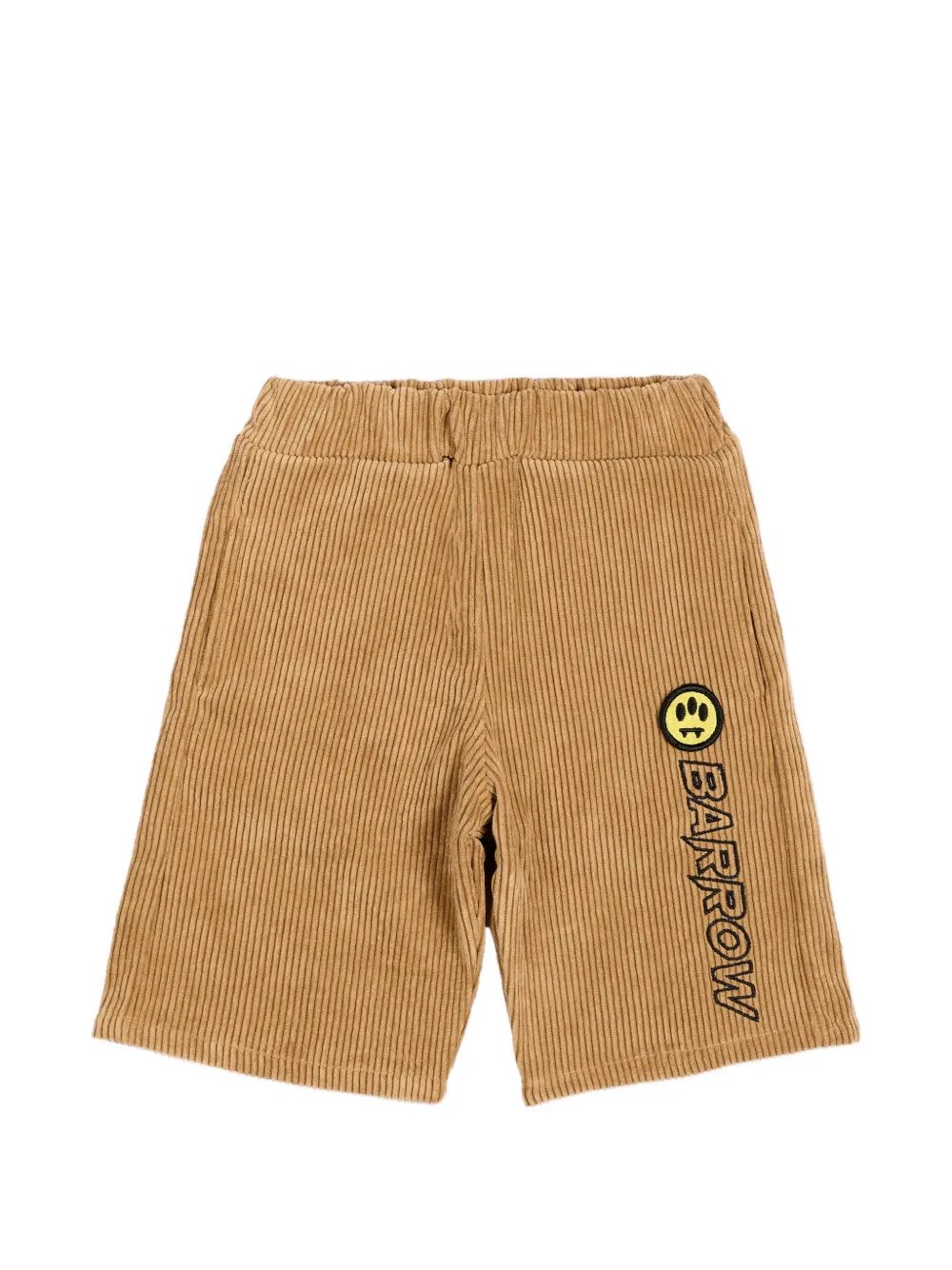 Barrow kids logo-print corduroy trousers - Marrone