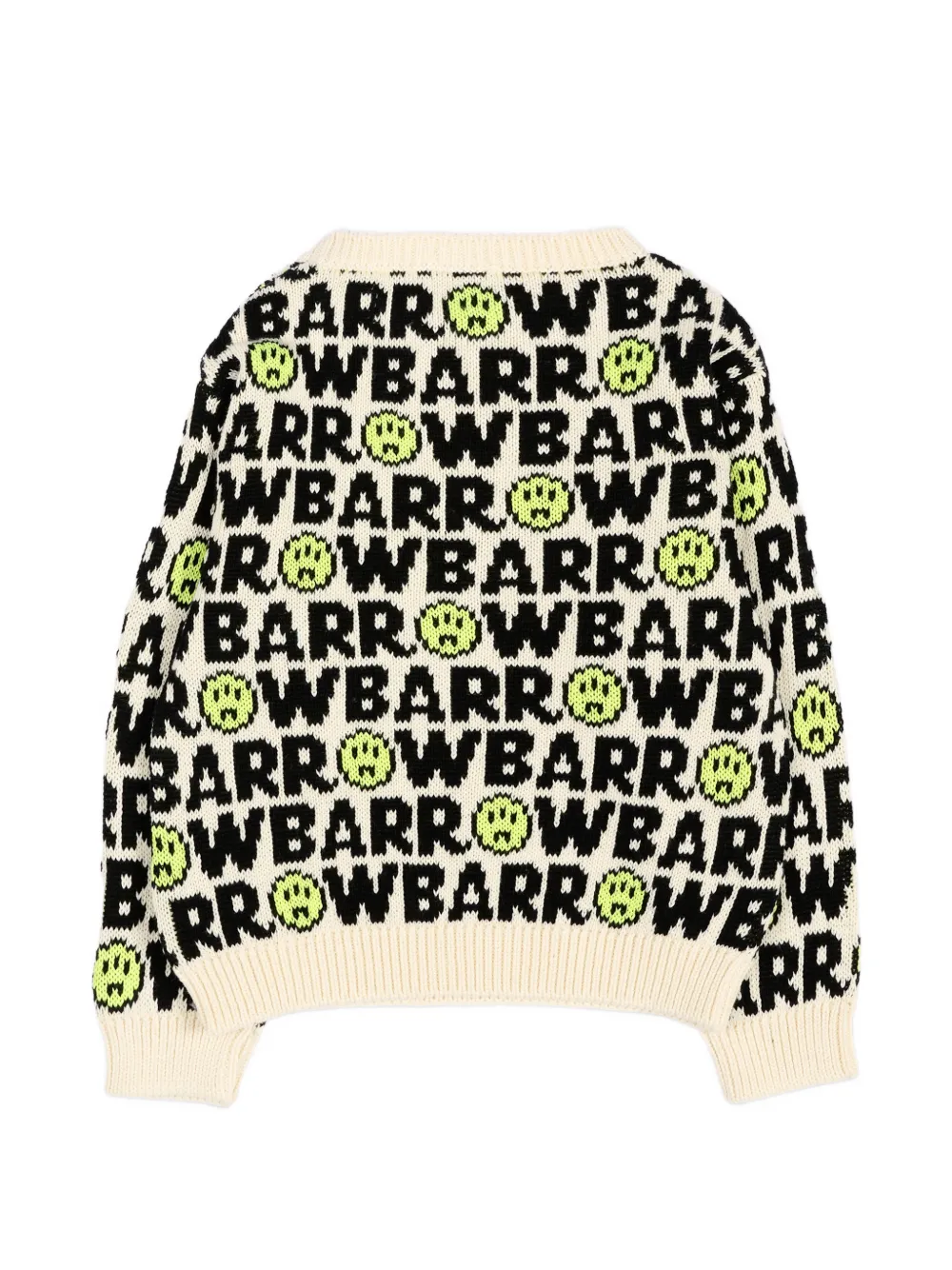 Barrow kids Trui met intarsia logo Zwart