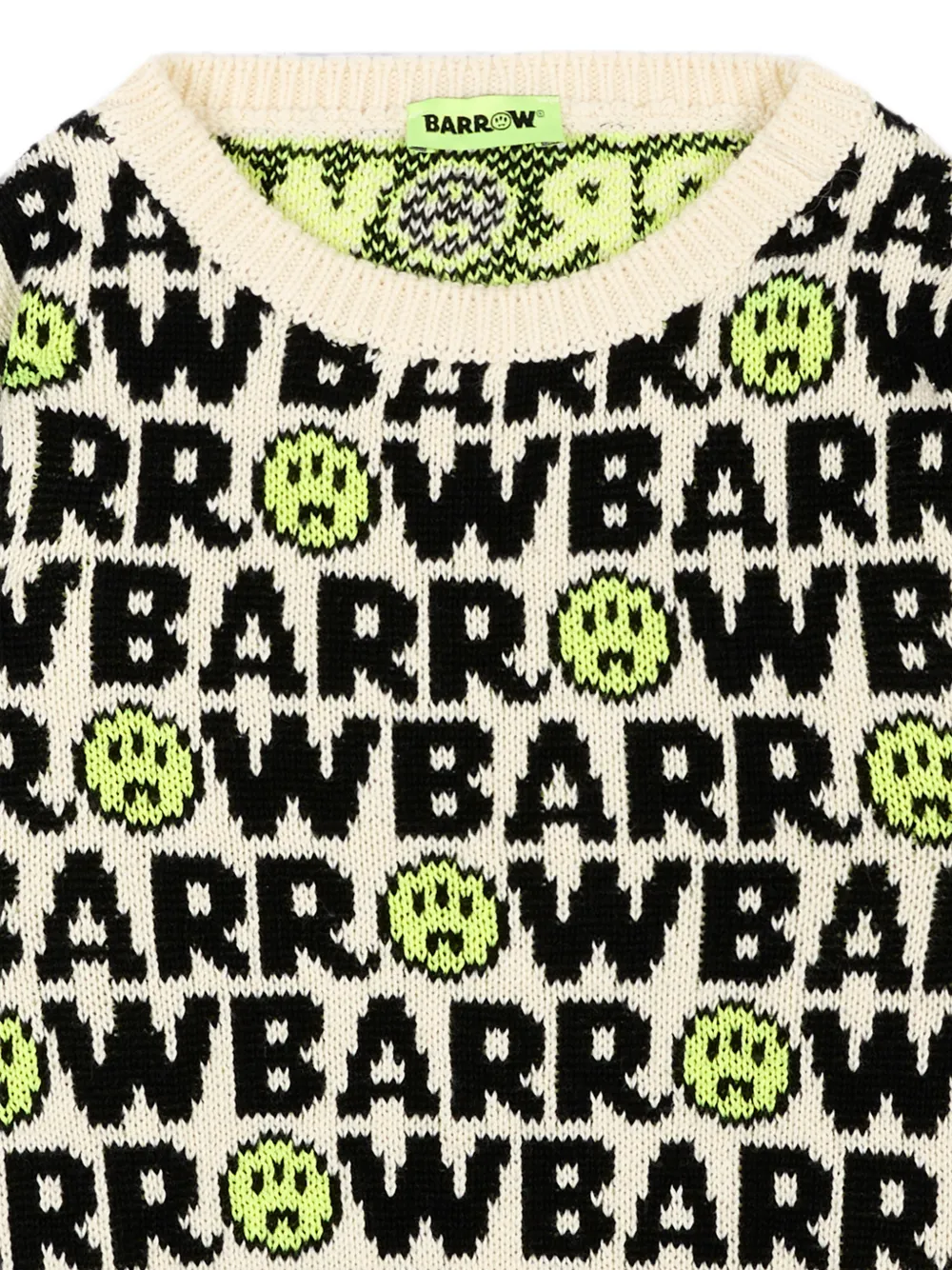 Barrow kids Trui met intarsia logo Zwart