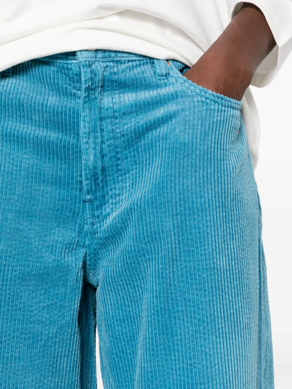 6397 Corduroy Roomy palazzobroek Blauw