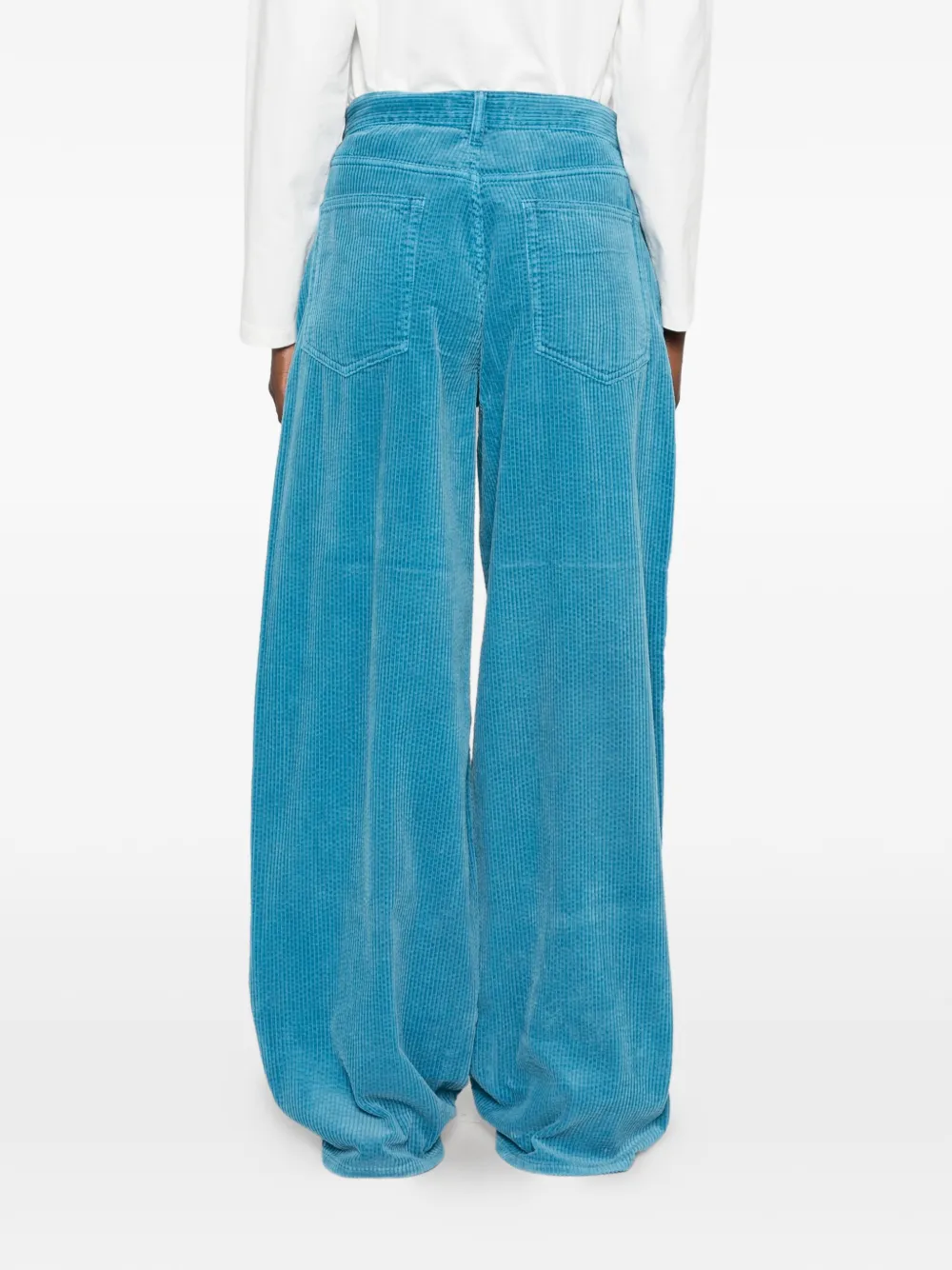 6397 Corduroy Roomy palazzobroek Blauw