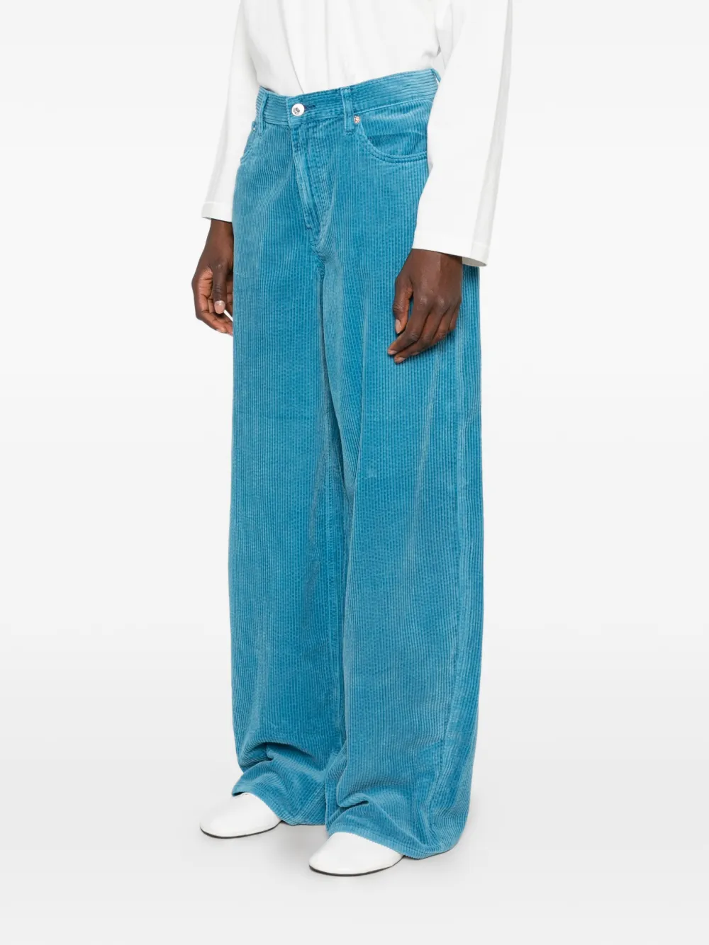 6397 Corduroy Roomy palazzobroek Blauw