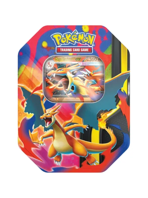 Pokemon Mega Charizard Y ex tin