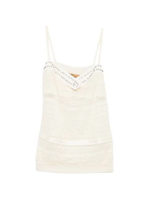 John Galliano Pre-Owned 2000s stud-embellished camisole top