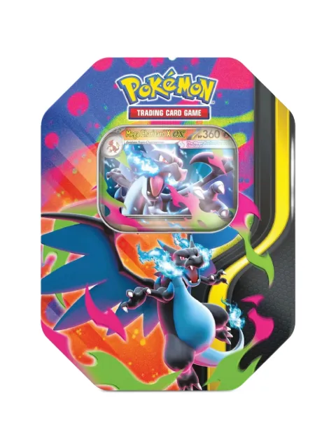 Pokemon Mega Charizard X ex tin