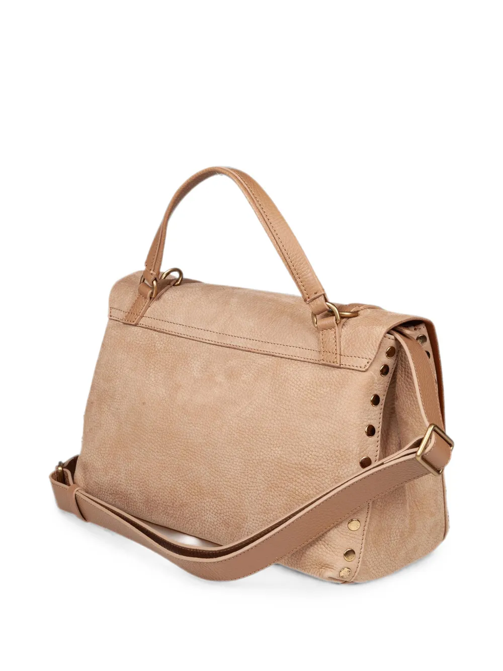 Zanellato Postina Re Jones nabuck-leather tote bag Beige