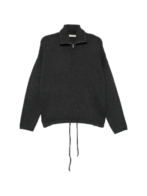 6397 half-zip drawstring sweater