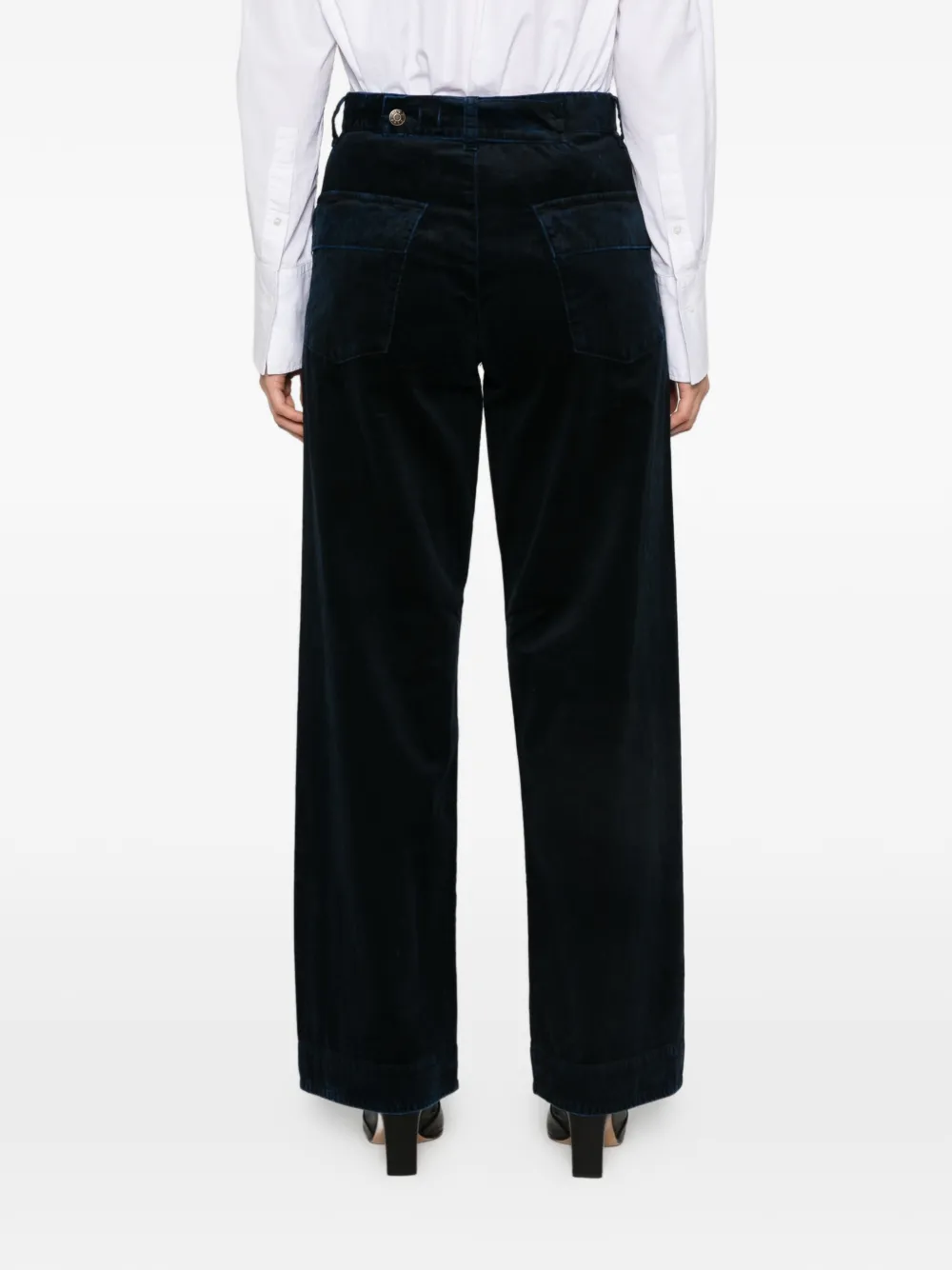 6397 Broek met wijde pijpen Blauw