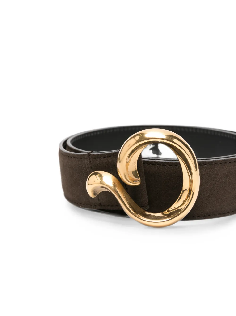 ETRO Riem met sculpturale gesp Bruin