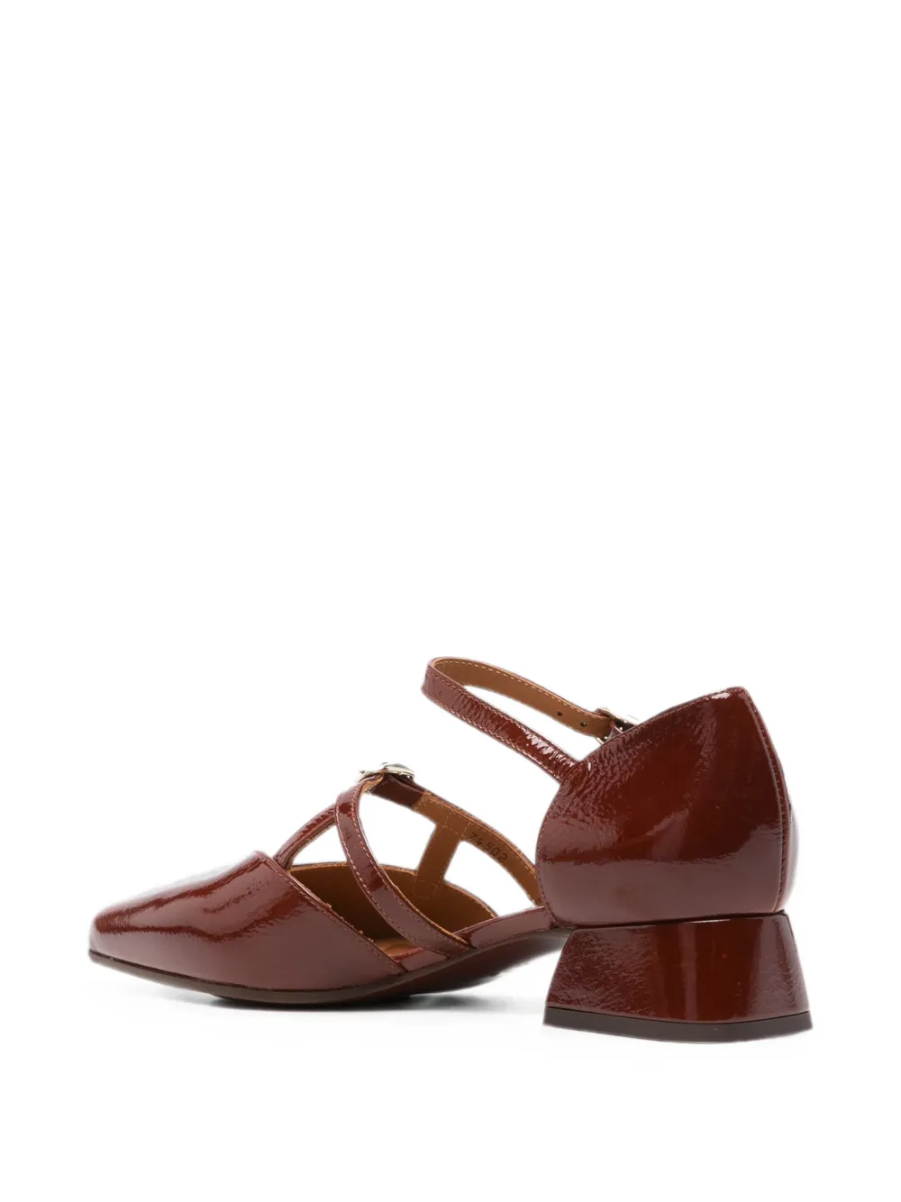Chie Mihara buckle-fastening pointed-toe loafers Bruin