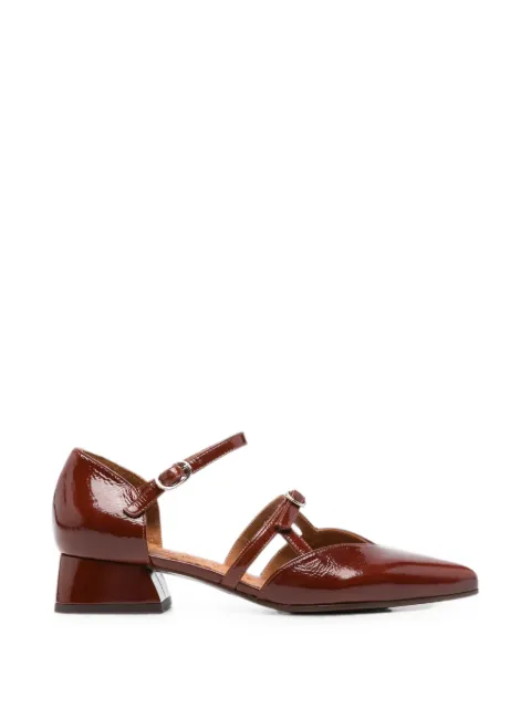 Chie Mihara buckle-fastening pointed-toe loafers