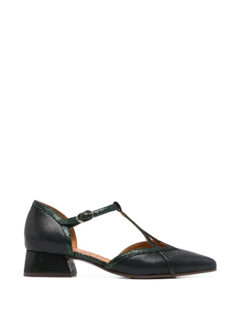 Chie Mihara Hidrow reptile-effect T-bar heeled pumps