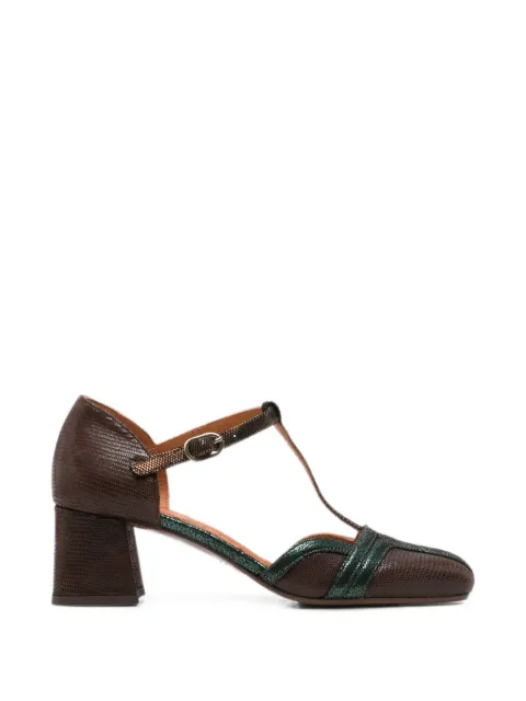 Chie Mihara Volai lizard-effect T-bar heeled pumps