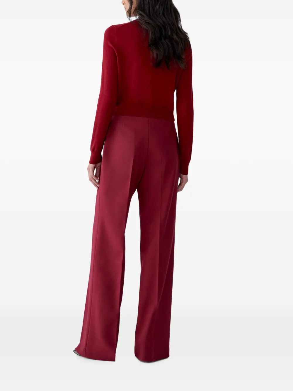 Carolina Herrera Marisol wide-leg palazzo pants Rood