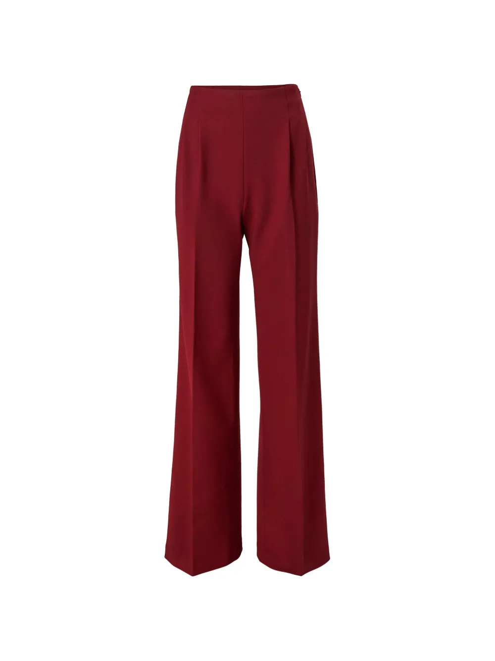 Carolina Herrera Marisol Wide-leg Palazzo Pants In Burgundy