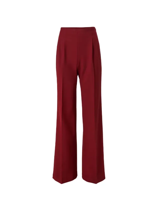 Carolina Herrera Marisol Wide-leg Palazzo Pants in Red