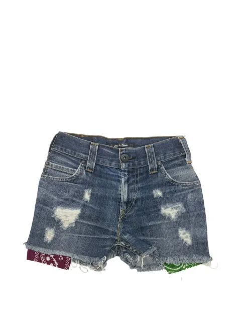 Htc Los Angeles distressed bandana-insert shorts