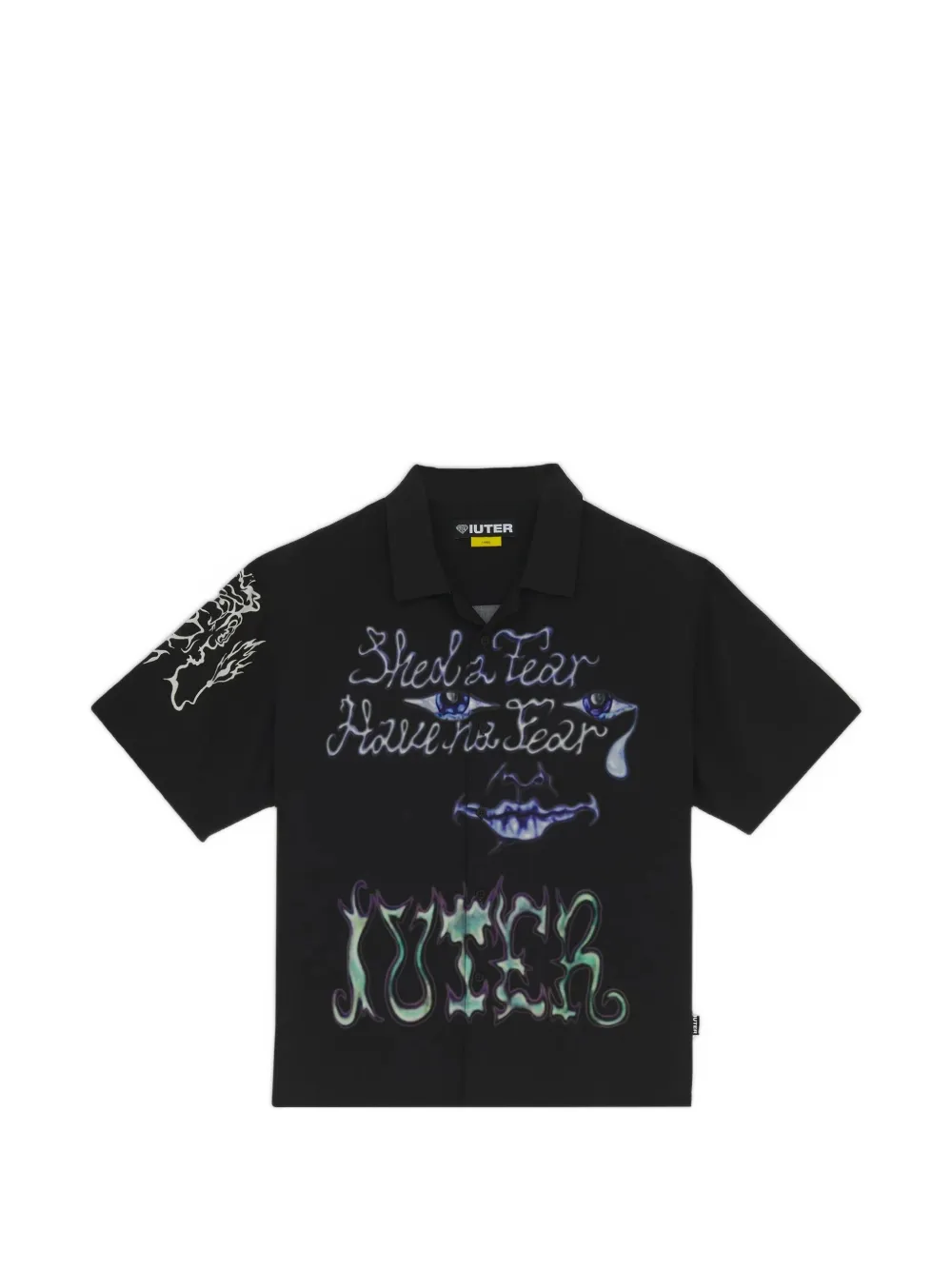 IUTER B.A.D Cuban graphic-print shirt - Nero