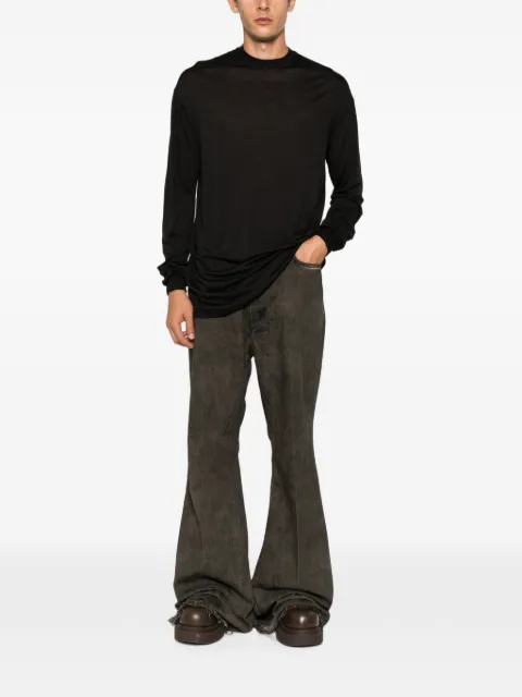 Rick Owens Bolan faded flared-leg jeans