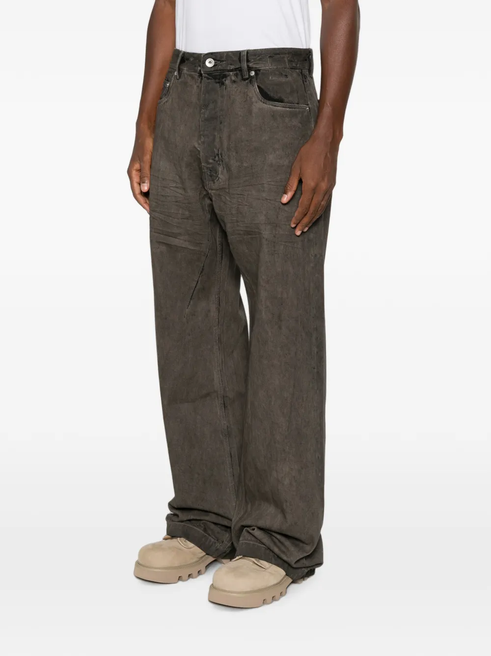 Rick Owens DRKSHDW Jeans met vervaagd effect Grijs