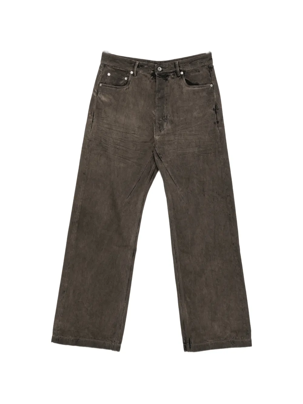 Rick Owens DRKSHDW faded whiskered jeans - Grau