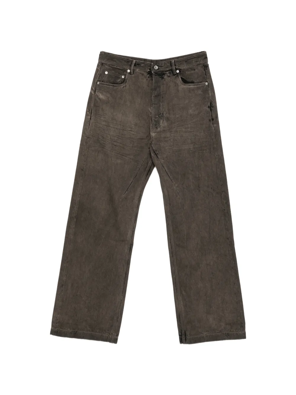 Rick Owens DRKSHDW faded whiskered jeans - Grigio