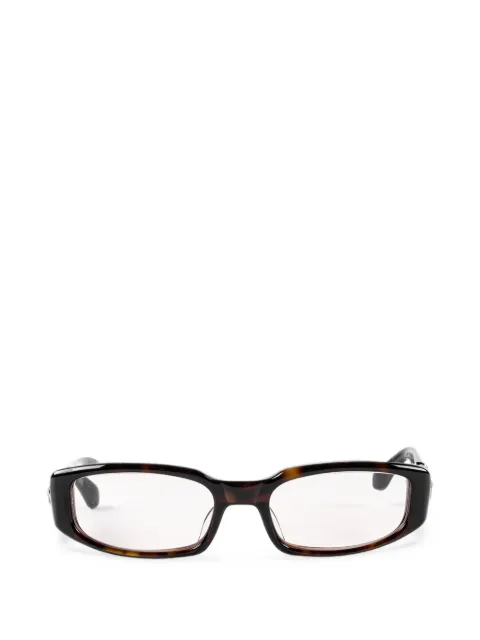 Chrome Hearts Her rectangle-frame glasses