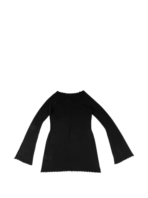 Chrome Hearts mesh flare-sleeve mini dress