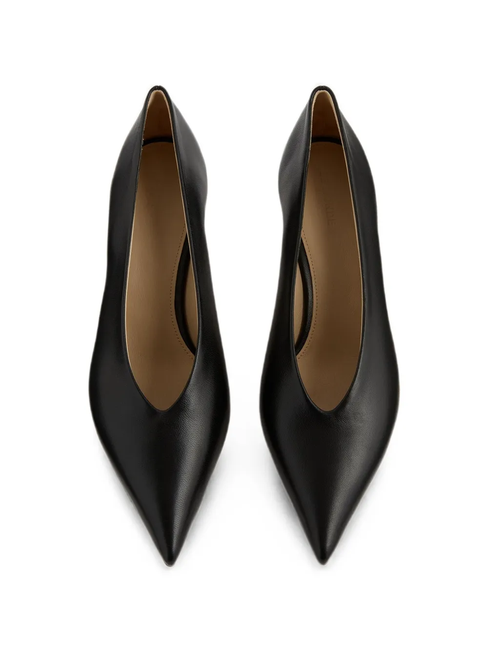 Le Monde Beryl Babouches leather heeled pumps Zwart