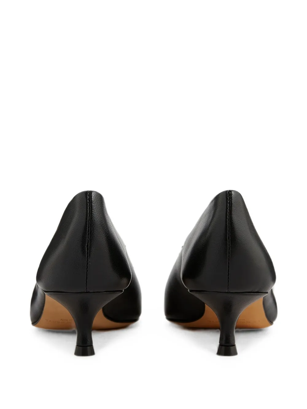 Le Monde Beryl Babouches leather heeled pumps Zwart