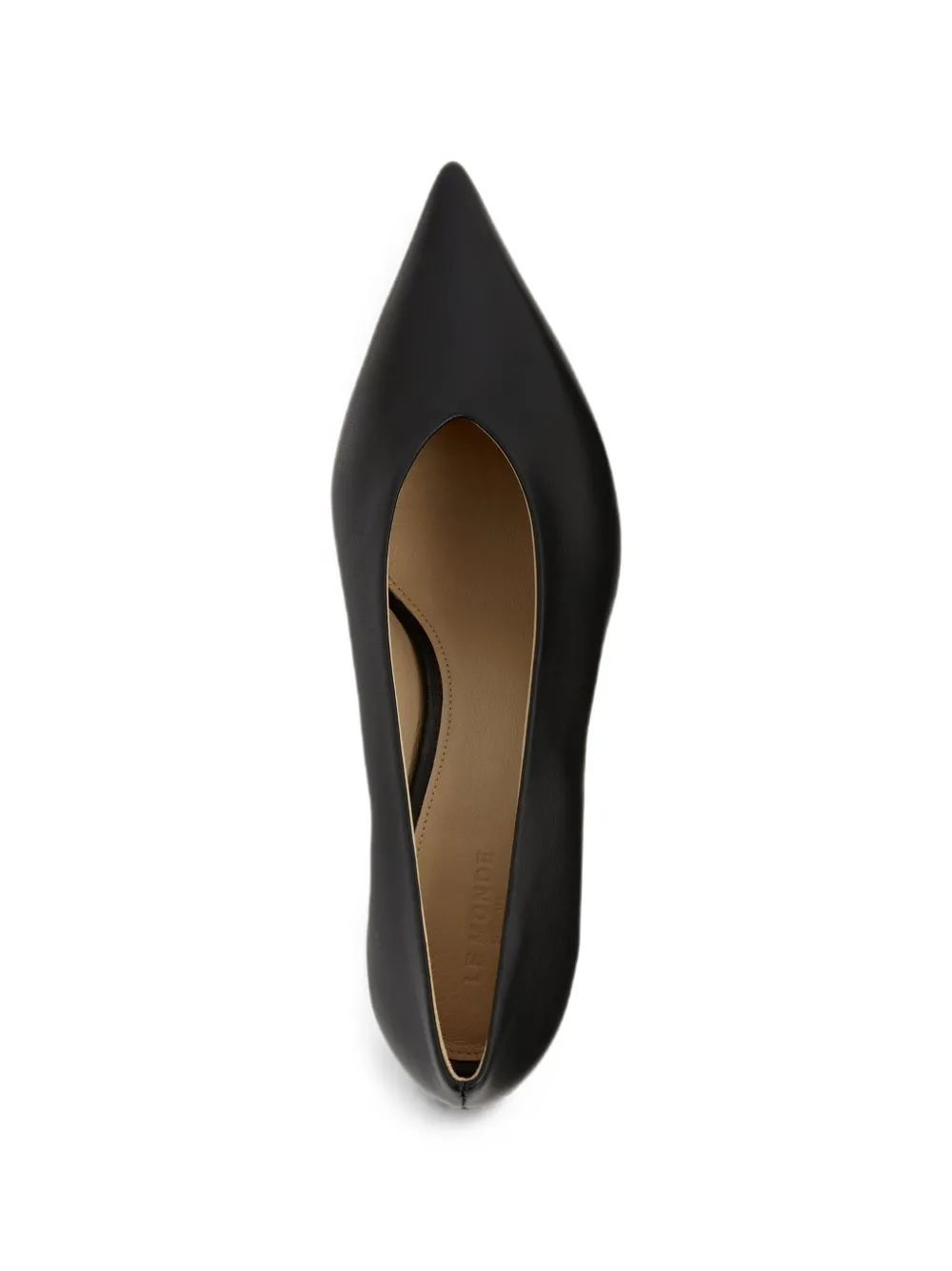 Le Monde Beryl Babouches leather heeled pumps Zwart