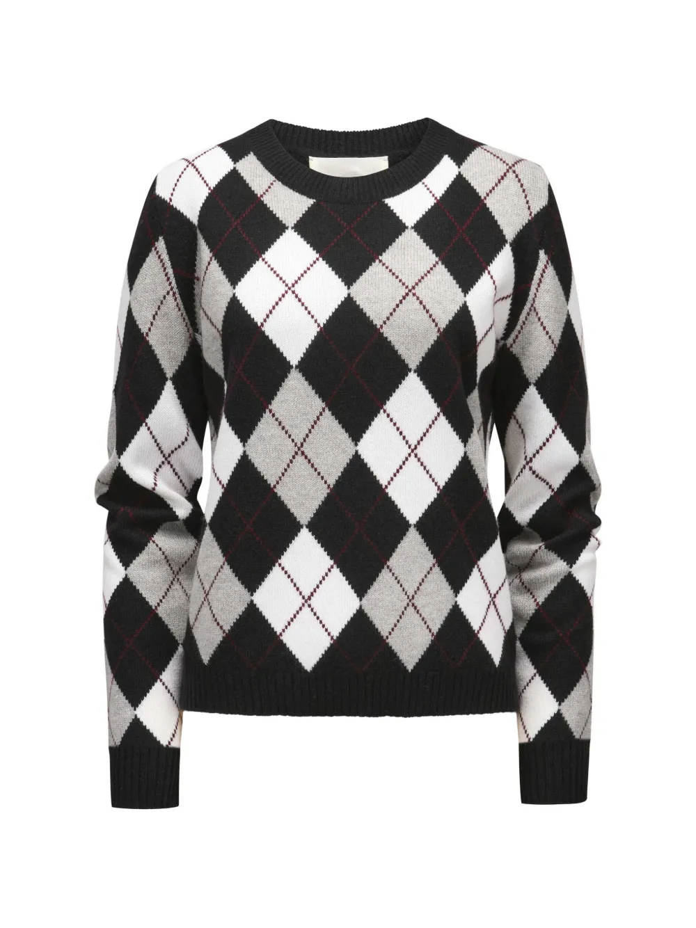 Lisa Yang argyle-knit cashmere sweater - Schwarz
