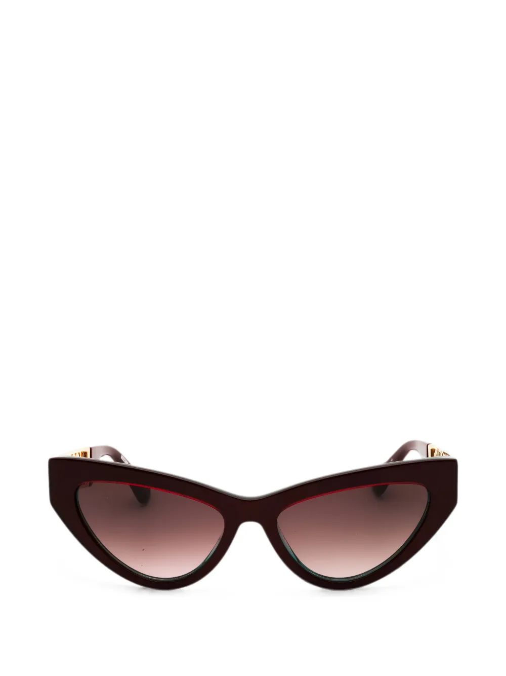 Moschino Eyewear cat-eye logo-plaque sunglasses Rood