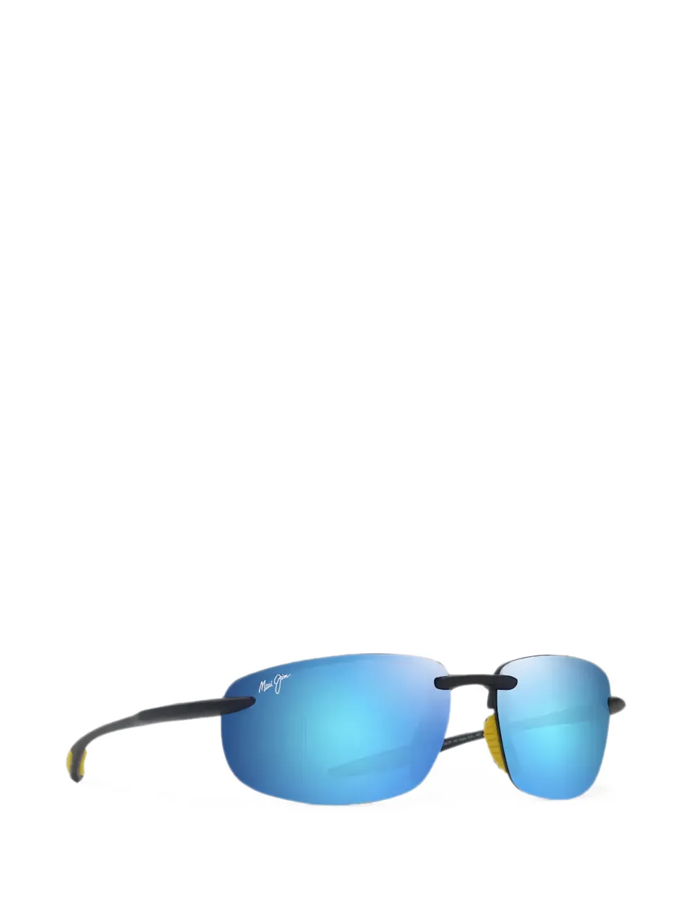 Maui Jim Ho´okipa Ultra zonnebril met rechthoekig montuur Zwart