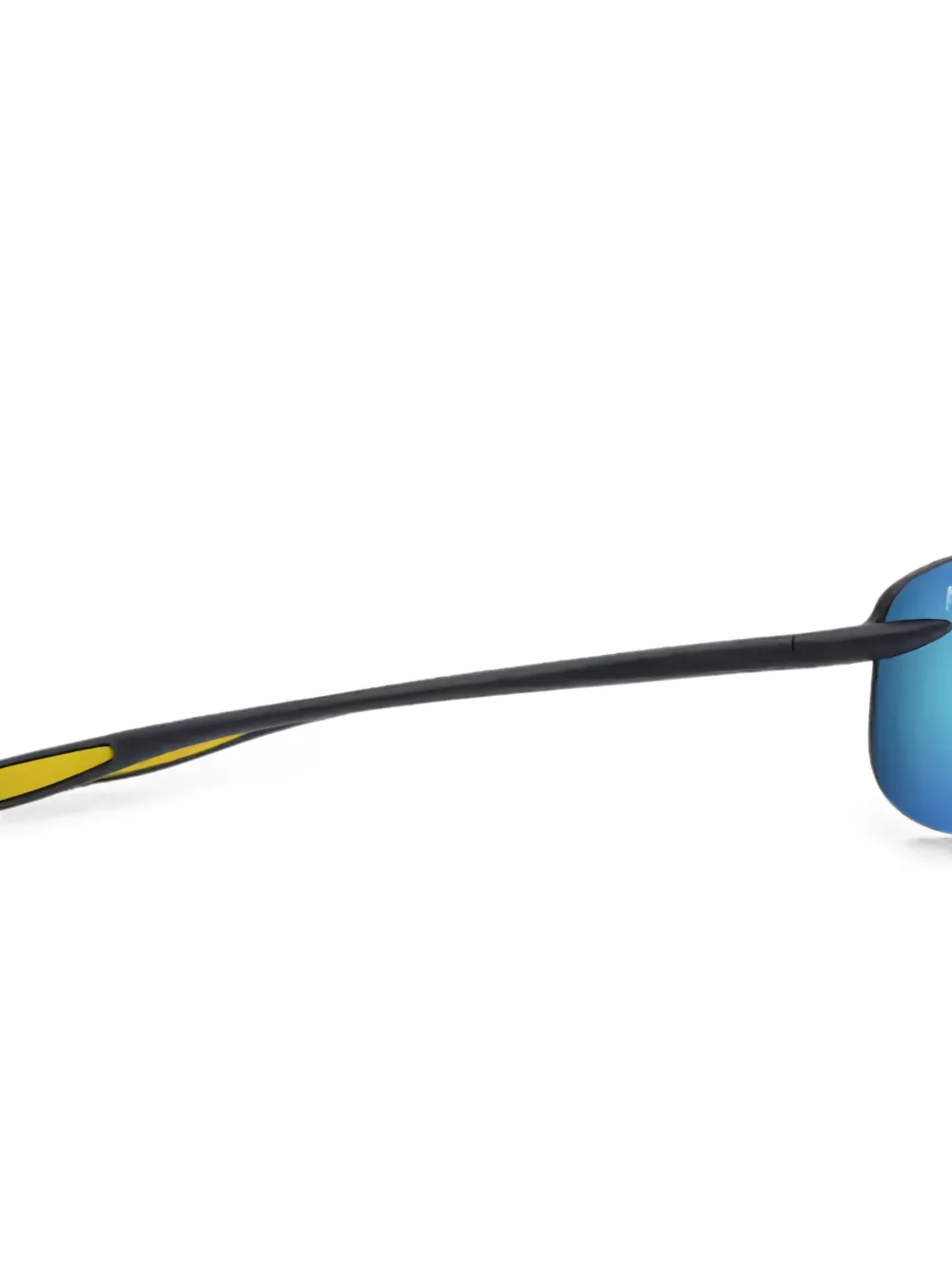 Maui Jim Ho´okipa Ultra zonnebril met rechthoekig montuur Zwart